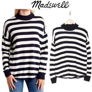 Madewell Women's Navy and White Striped Ashbury Kelsey